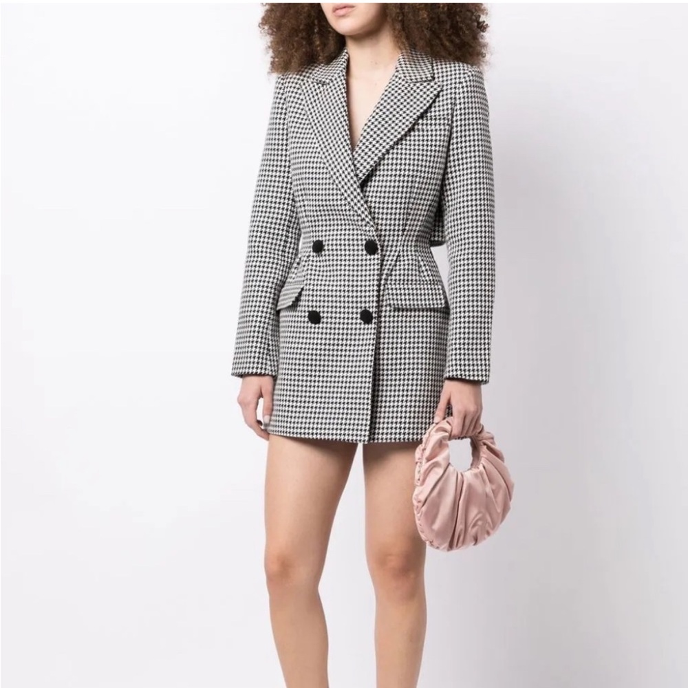 💚bundle💚 Self-Portrait double-breasted houndstooth dress - size 0
